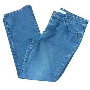 Chicos Platinum Ultimate Bootleg Fit Denim Jeans (2/12) Stretch Modern Mid Rise